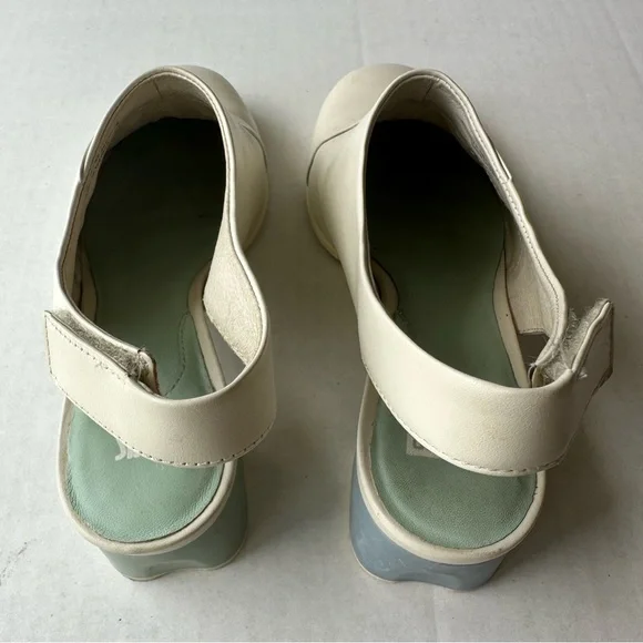 Camper Twins Velcro Slingback Mule Boot Shoe White Size 38 US Size 7.5 - Picture 8 of 14